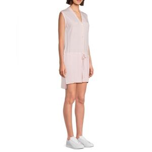 Thom Browne Pleated Silk-Blend Drop Waist Minidres size 40IT /US4